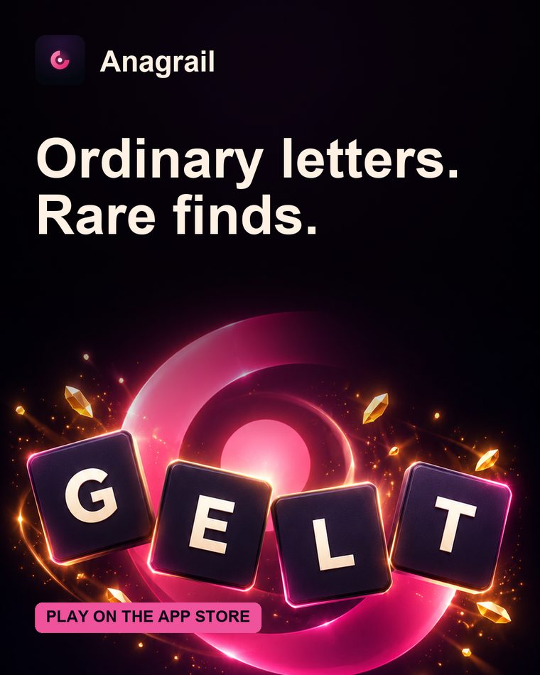 Anagrail — Ordinary letters. Rare finds.